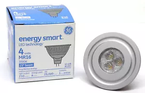 NEW! GE Energy Smart MR16 3000K LED bulb 25,000 HOURS 12V 4WATTS HR - Picture 1 of 3