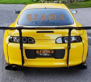 CARBON Number Plate Surround Pod Clean Style to fit Toyota Supra mk4 bumper v9 - Picture 1 of 13