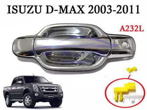 Chrome LH Left Front Door Handle Fits Isuzu D-max / Holden Rodeo 2003 - 2011 - Picture 1 of 4