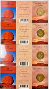 2002 Australia Dollar Year of the Outback 4 Coin Set B C M S $1 Royal Mint OGP - Picture 1 of 10