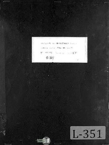 Leblond, "The Machine", SB Gap Lathes Operations and Parts Manual 1971 - Picture 1 of 5