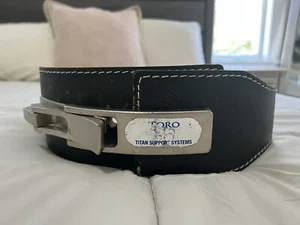 Toro Gewichthebergürtel Lederbank Presse HEBELGÜRTEL schwarz A5af - Bild 1 von 10