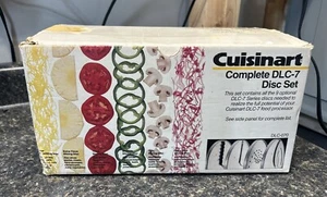 Cuisinart Food Processor Complete DLC -7 Set 9 Disc Set DLC-070 w/ Original Box - Picture 1 of 2