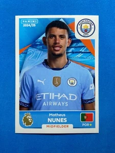Panini Sticker Premier League 2025 n.423 Matheus Nunes (Manchester City) - Imagen 1 de 1