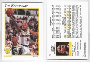 NBA Hoops Basketball 1989-1990 #113 Tim Hardaway Warriors Rookie RC HOF Card - Picture 1 of 1