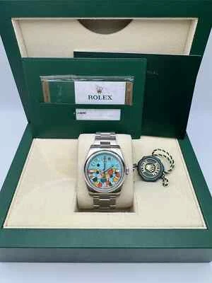 Rolex Oyster Perpetual 116000 36mm Custom Celebration Dial Box Card 126000 style - Image 1 of 4