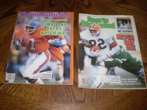 Sports Illustrated Magazines - Lot 2 - 1986 John Elway - 1987 Cleveland Browns - Picture 1 of 1