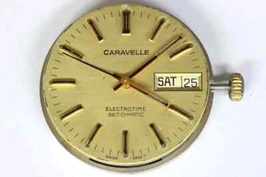 Caravelle Electrotime set-O-matic 13UKCB movement for parts - Imagen 1 de 3