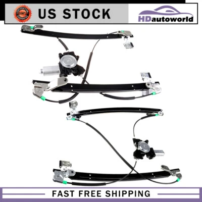 Regulador de janela de energia para Chrysler Town Country Dodge dianteiro esquerdo direito com motor - Imagem 1 de 4