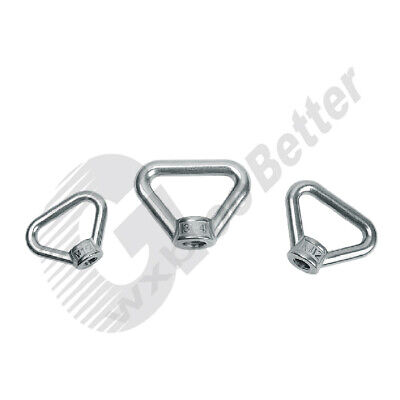M8 M10 M12 M14 M16~M24 304 Stainless Steel Heavy Duty Triangle Lifting Eye Nuts • 3.11£