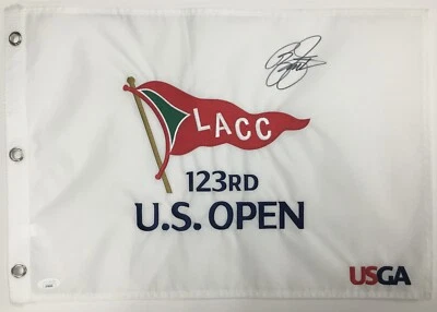 Rickie Fowler LACC 123rd U.S. Open USGA Signed Pin Flag-JSA AT49250 - Image 1 of 4