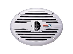 Altavoces coaxiales bidireccionales blancos BOSS MR690 350 vatios 6" x 9" para barco marino (par) - Imagen 1 de 2