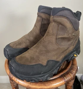 Merrell $200 Coldpack 3 Brown Leather Thermo Zip Waterproof Insulated Boots 10.5 - Picture 1 of 12
