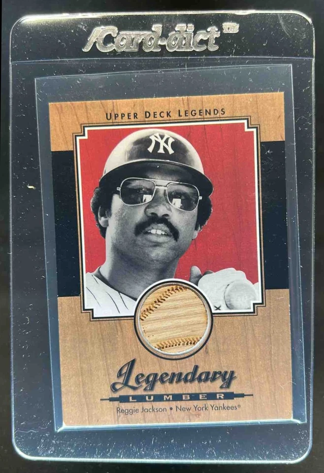 2001 Upper Deck Legends Reggie Jackson Legendary Lumber Bat #L-RJa Yankees - Image 1 of 2