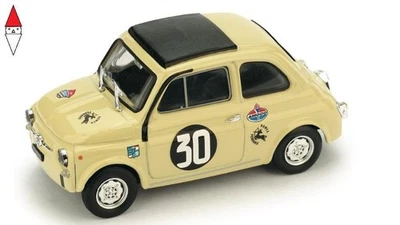 1/43 BRUMM FIAT 500TV GIANNINI N30 COPPA CARRI MONZA 1966 CAMPIONE DITALIA IVORY - Immagine 1 di 3