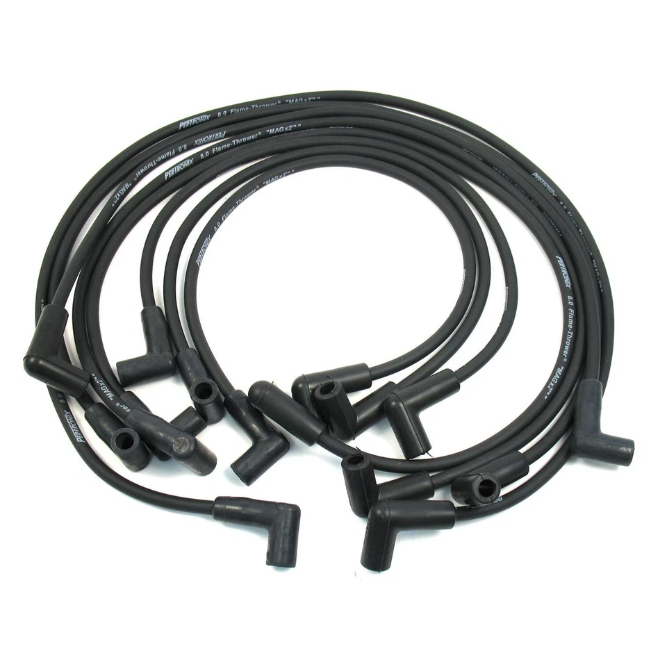 PerTronix 808210 Flame-Thrower Spark Plug Wires, 8 Cyl, GM HEI, Black Foto 1 de 4
