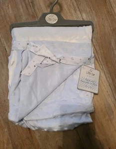 Nwt Little Star patchwork reversible minky dot blanket blue boys - Picture 1 of 3