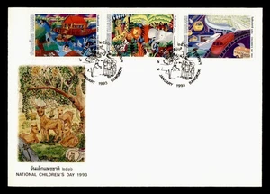 DR WHO 1993 THAILAND FDC CHILDRENS DAY ART COMBO M43028 - Picture 1 of 2