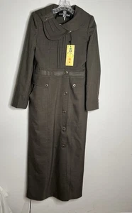 ADORA Abrigo Largo Para Mujer De Color Sólido Gabardina Con Botones Ver Descrip - Bild 1 von 11