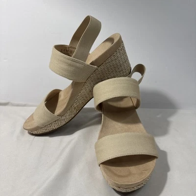 LIFE STRIDE Women’s Tan Heeled Sandals Size 10W Delta 78834 shoes - Barely Worn - Image 1 of 4