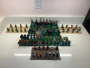 Rare LEGO Vintage Minifigure Army Lot Castle Pirates Forestmen Ninja Horses + - Picture 1 of 9