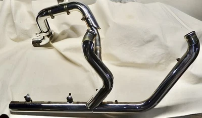 Tubos de escape dobles Harley Davidson Softail Springer, protectores térmicos 2000-2006 Foto 1 de 4