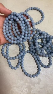wholesales 10pcs Natural angelite bracelets -8mm beads - Picture 1 of 2