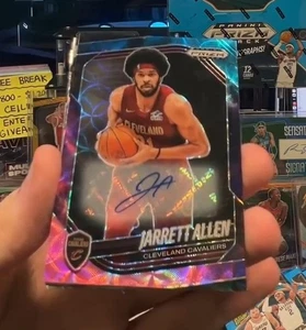 2024-25 Panini Prizm Black FOTL Jarrett Allen NEBULA 1/1 Auto Cavaliers Cavs - Bild 1 von 2