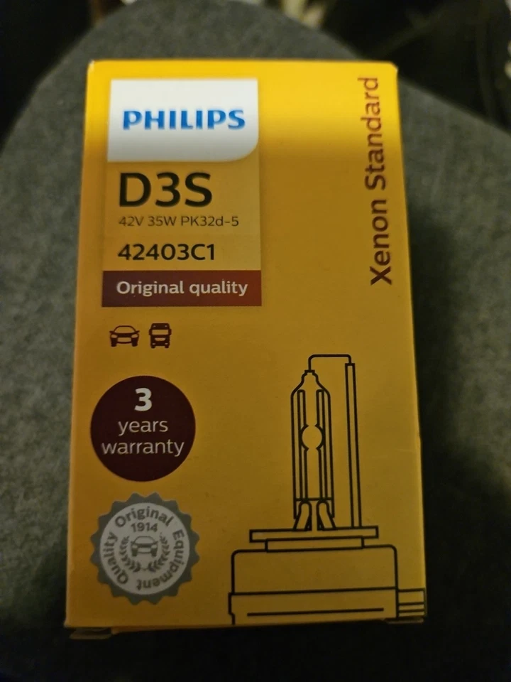 Phillips D3S 42v 35w Xenon HID Replacement Bulb New - Image 1 of 1
