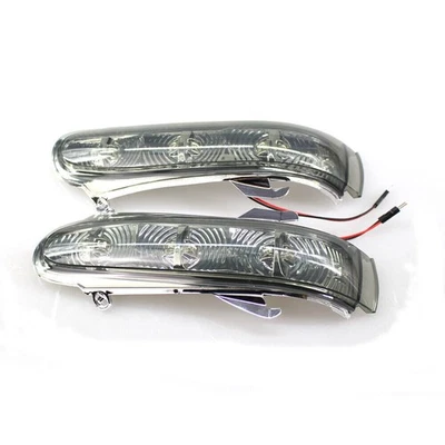 For Mercedes Benz W220 S430 W215 99-03 Mirror Turn Signal Light Gray Shell LED Foto 1 de 4