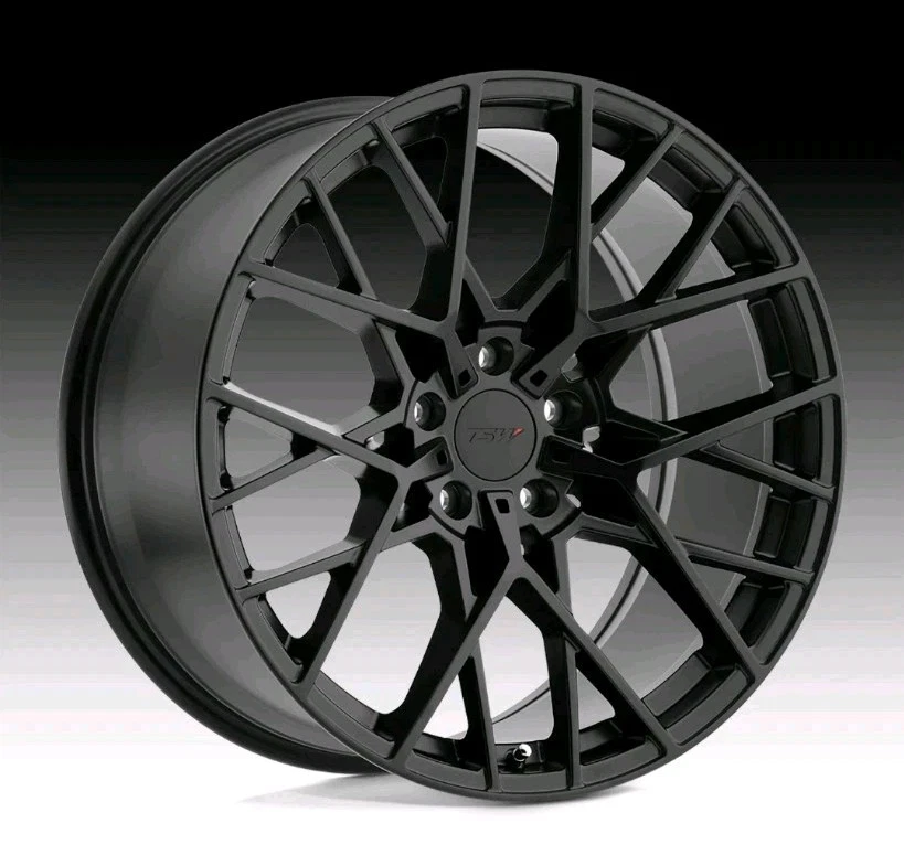 New 18x8.5 TSW Sebring Matte Black Wheel 5x114.3 ET40 Rim 1885SEB405114M76 5x4.5 - Image 1 of 4