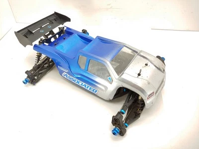 Team Associated RC8T3e 1/8 4x4 Truggy Roller Slider Chassis Used - Image 1 of 4