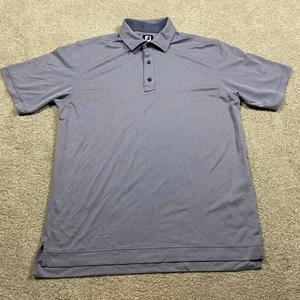 FootJoy Poloshirt Herren L Grau Golf Raute AOP Geometrisch Preppy Performance - Bild 1 von 8