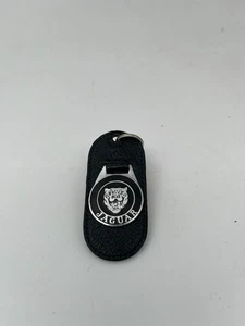 Jaguar Growler NOS Key Fob Ring, Torpedo Morocco leather, repro badge - Picture 1 of 5