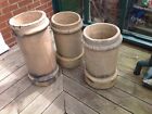Vintage Chimey Pots.  One Is Approx 2 Foot High, The Other 2 Approx 20" High.