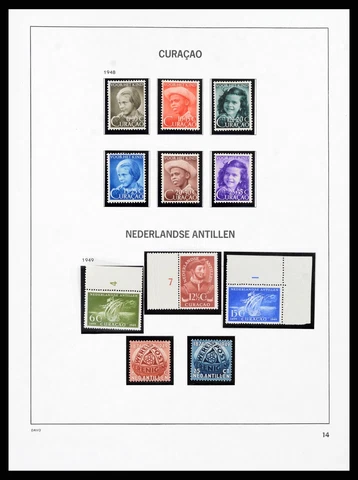 Lot 37682 MNH, overcomplete stamp collection Netherlands Antilles in 8 albums Cover