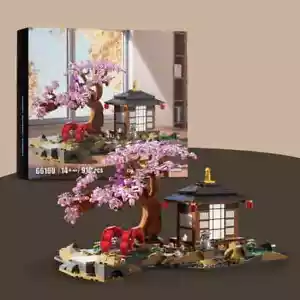 916PCS Cherry Blossom Tree Potted Building Block Flower Bonsai Bouquet Bricks - Picture 1 of 6