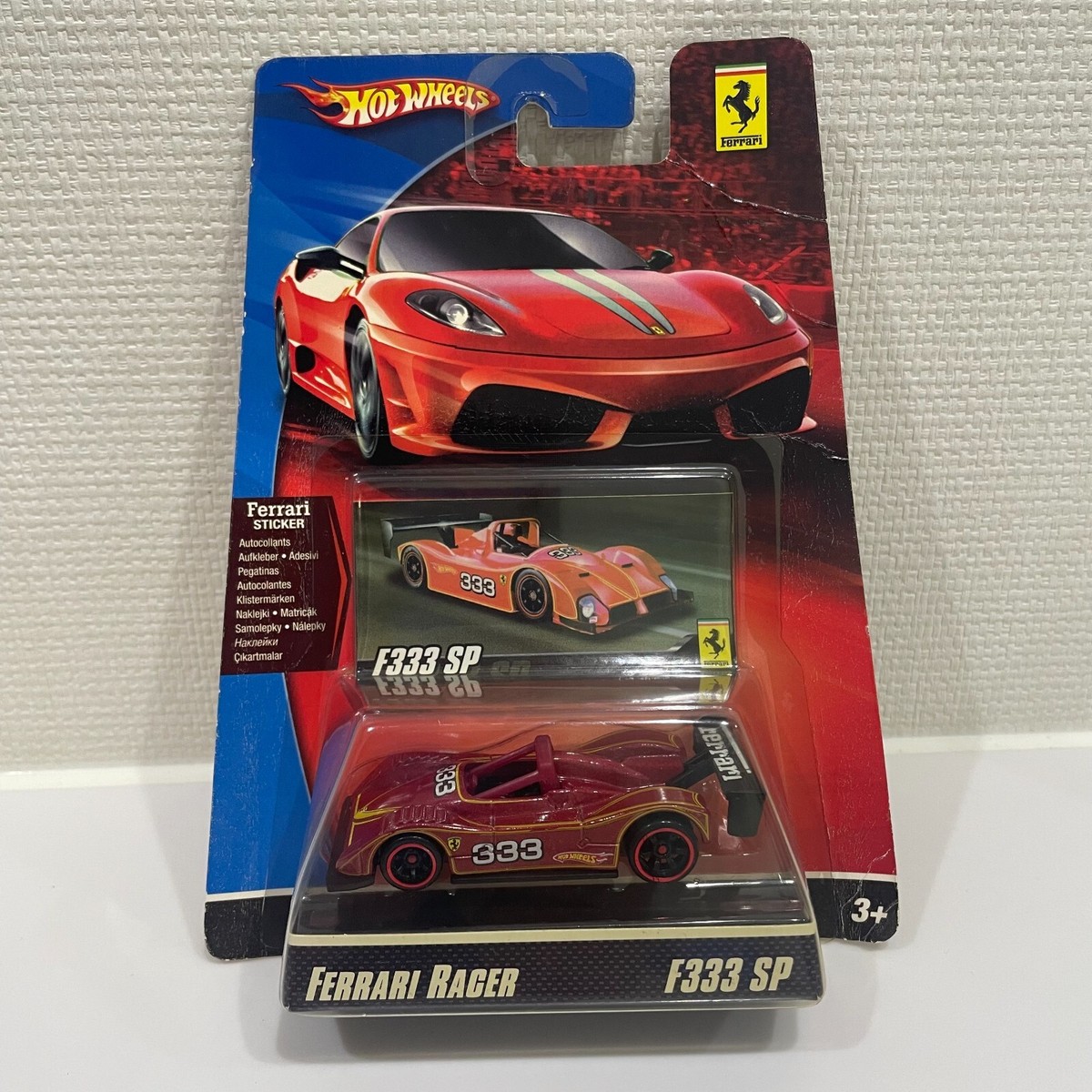 Ferrari 333 SP ミニカー 赤 1996 Ferrari 333 SP 2nd Place Daytona 1/43 - Minichamps Used