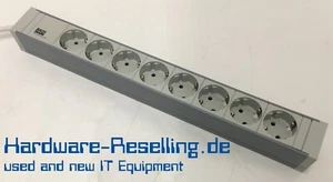 Bachmann 19 Pouces Pdu Bloc Alimentation 8x Schuko 333.601 Gris 2m Sans Support - Photo 1/5