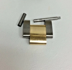  ORIGINAL OYSTER ROLEX LINK TWO TONE 18K GOLD  14 MM  15200 - Picture 1 of 4