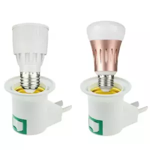 E27 Light Bulb Socket Holder Plug-in Adaptor Screw Wall Plug Lamp USHOT - Picture 1 of 11