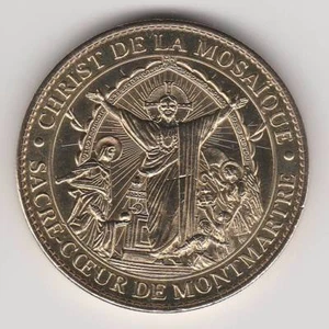 2014 COIN MEDAILLE SOUVENIR A-B -- 75 018 N°2 CHRIST SACRE-COEUR MONTMARTRE - Picture 1 of 2
