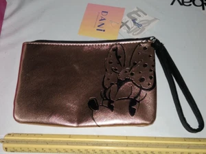 DANI By Danielle Nicole For Disney Minnie Mouse Wristlet Gold Make Up Bag Purse - Picture 1 of 2