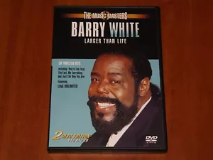 BARRY WHITE DVD + CD LARGER THAN LIFE VIDEOS & LIVE CONCERT FOOTAGE 15-TRACK New - Picture 1 of 2
