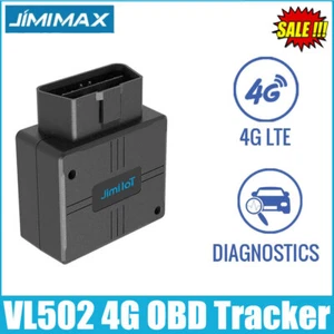 JIMIMAX VL502 Bluetooth GPS Tracker 4G OBD Tracking Plug & Play Localizzatore Allarme - Foto 1 di 6