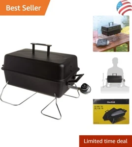 Portable 1-Burner Stainless Steel Propane Gas Grill - Perfect for Tailgating - Picture 1 of 9