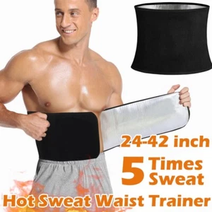 Waist Trimmer & Trainer Belt Men/Women-Sweat-Enhancing Slimming Wrap for Stomach - Picture 1 of 12