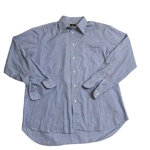 Fendi Men’s Large Blue Vintage Long Sleeve Shirt Designer Button-Up  - Picture 1 of 5