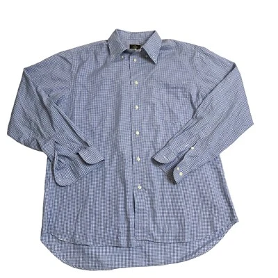 Fendi Men’s Large Blue Vintage Long Sleeve Shirt Designer Button-Up  - Image 1 of 4