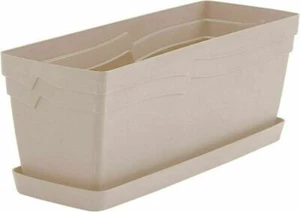 Blush Window Box with Saucer Self Watering 49cm L x 16.5cm W x 18.5cm H - Picture 1 of 5